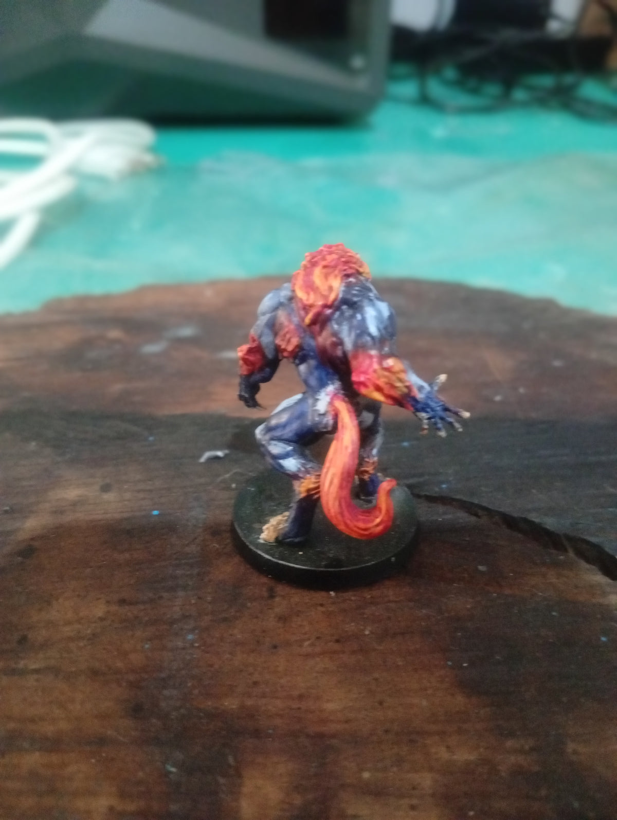 Wolf 3D Miniature – Painted Resin Model | Kronoscreation